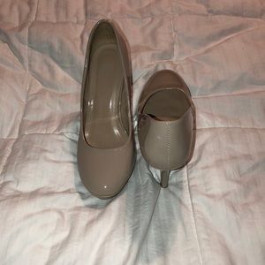 Tan high heels